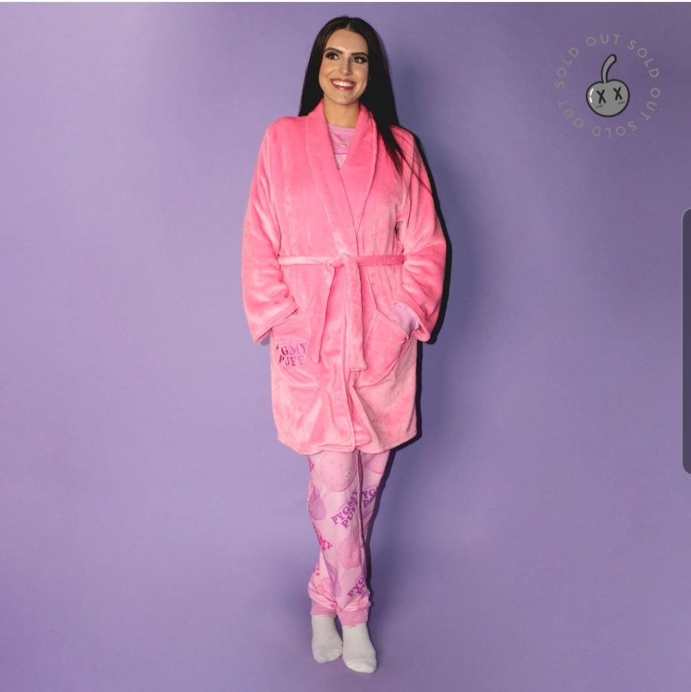 Harry Potter Pygmy Puff Robe Unisex 2X / 3X Pink